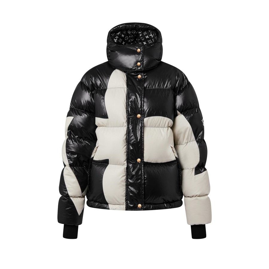 Women Louis Vuitton Coats And Jackets | Abstract Monogram Flower Puffer Jacket