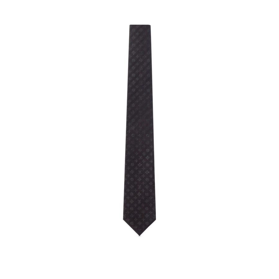 Men Louis Vuitton Ties And Pocket Squares | Monogram Shadow Evening Tie