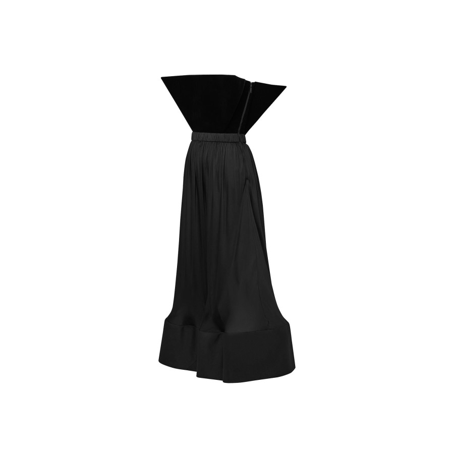 Women Louis Vuitton Dresses | 3D Bustier Velvet Hem Dress