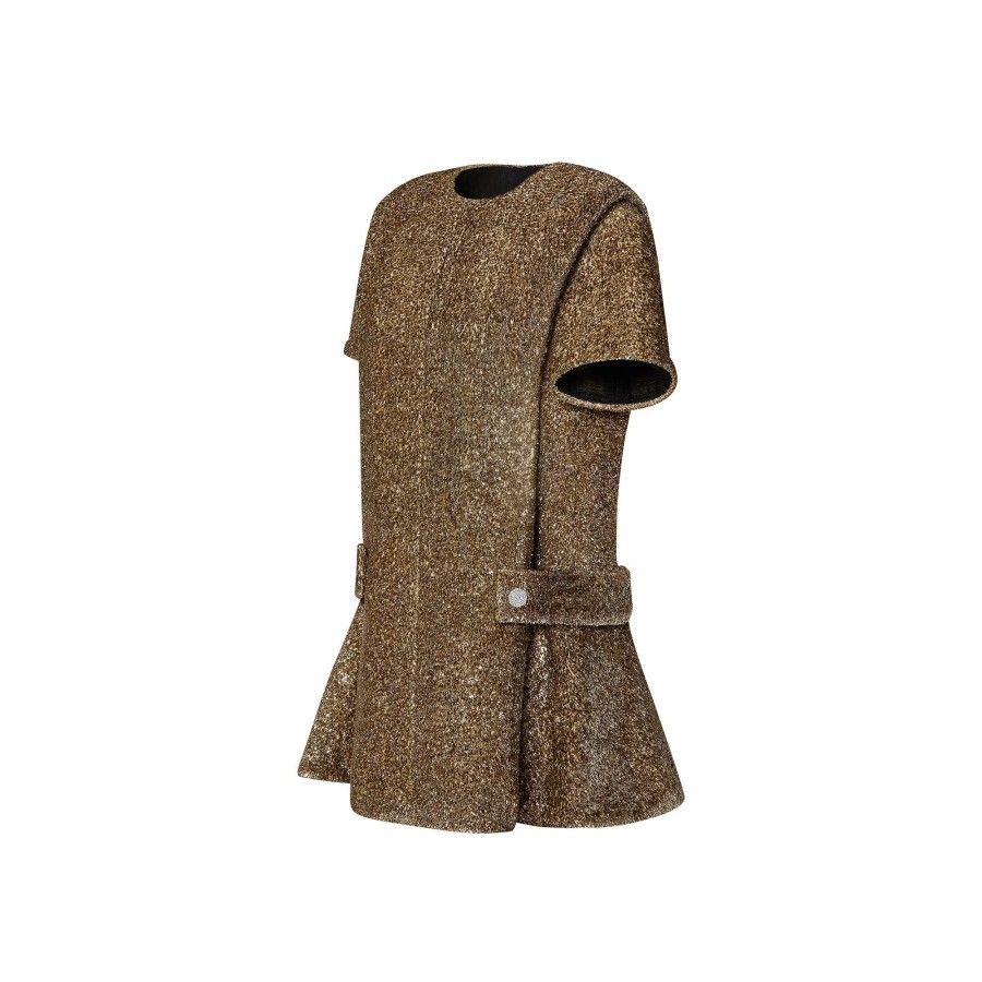 Women Louis Vuitton Dresses | Padded Lurex Apron Dress