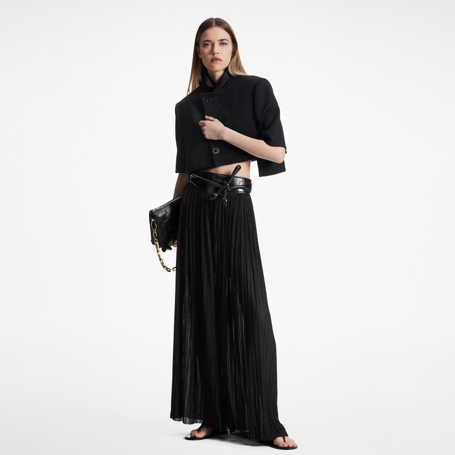 Women Louis Vuitton Skirts And Shorts | Pleated Jersey Maxi Skirt