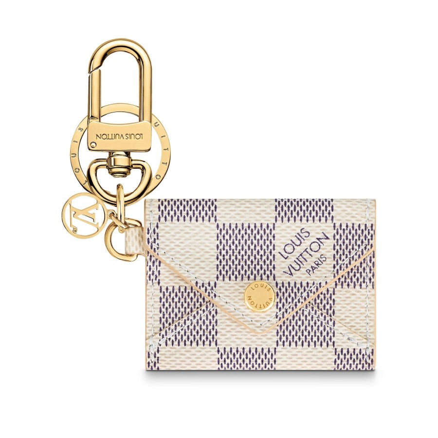 Women Louis Vuitton Key Holders And Bag Charms | Kirigami Damier Azur Bag Charm And Key Holder