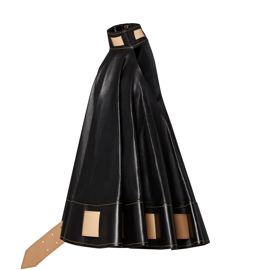 Women Louis Vuitton Dresses | Belted Calfskin Tent Dress