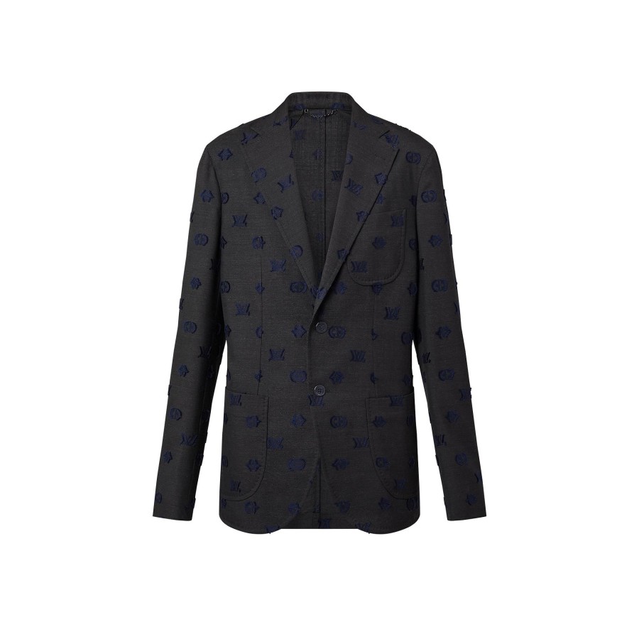 Men Louis Vuitton Blazers And Jackets | Single-Breasted Wool Blend Napolitana Jacket