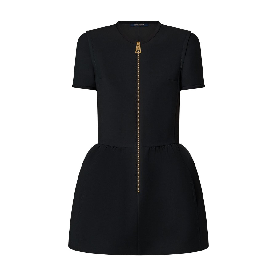 Women Louis Vuitton Dresses | Zip-Up Wool-Silk Cady Dress