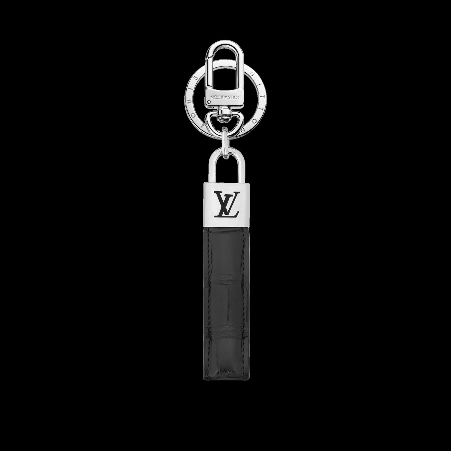 Men Louis Vuitton Key Holders And Bag Charms | Lv Padlock Dragonne Key Holder And Bag Charm