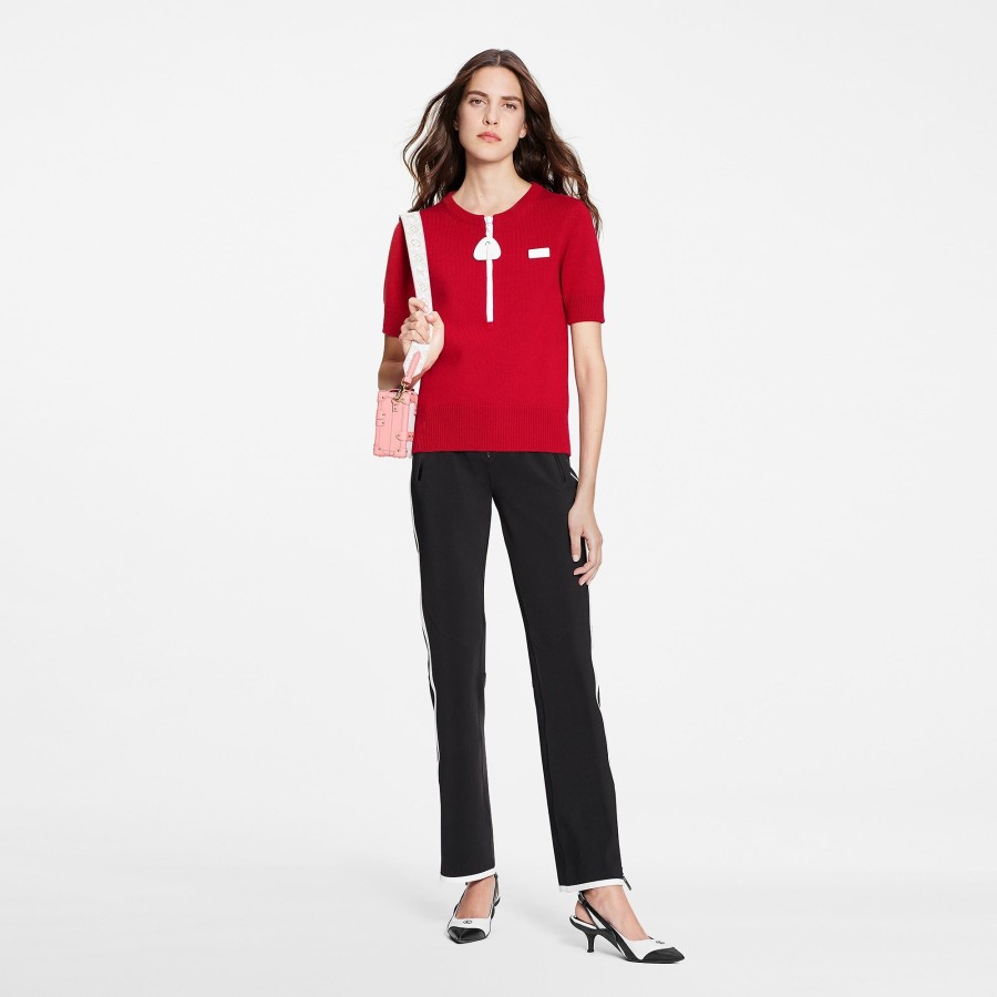 Women Louis Vuitton Knitwear | Cashmere Zipper Top