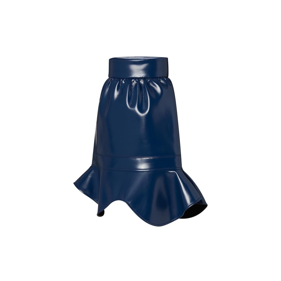 Women Louis Vuitton Skirts And Shorts | Flounce Hem Glossy Skirt