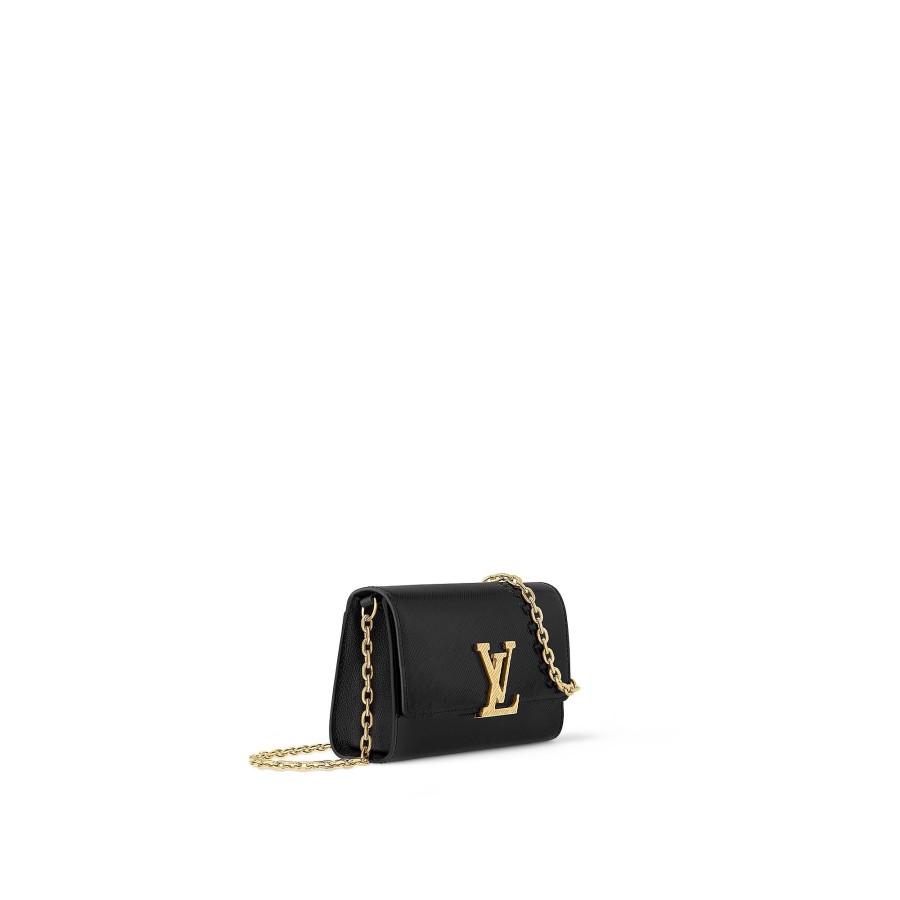 Women Louis Vuitton Leather Bags | Pochette Louise Black