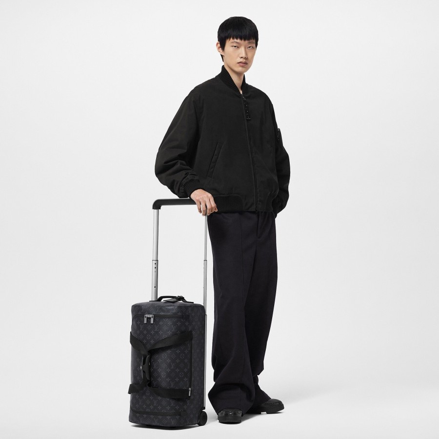 Men Louis Vuitton Rolling Luggage | Horizon Soft Duffle 65