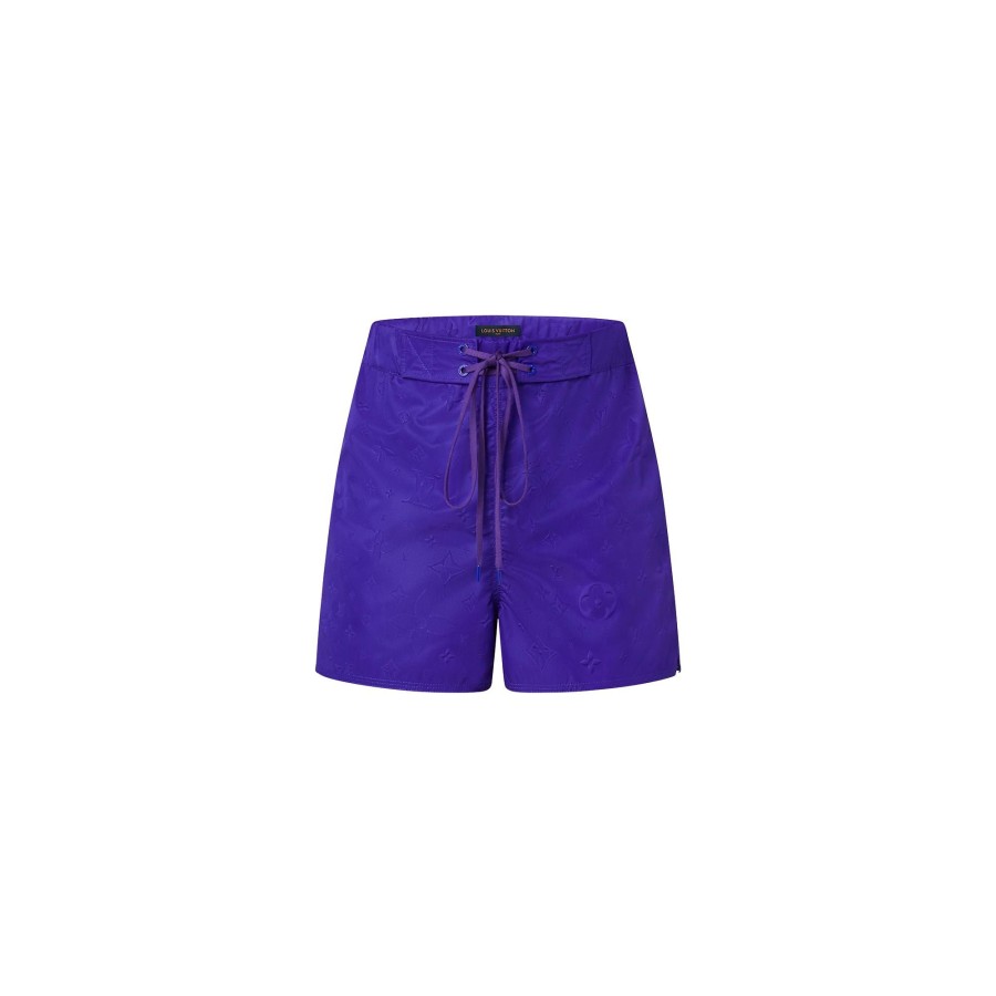 Men Louis Vuitton Swimwear | Lvse 3D Pocket Monogram Board Shorts Chardon