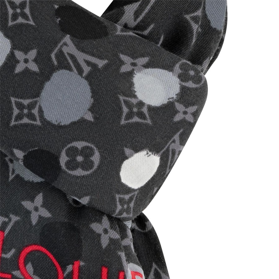 Men Louis Vuitton Scarves | Lv X Yk Painted Dots Stole