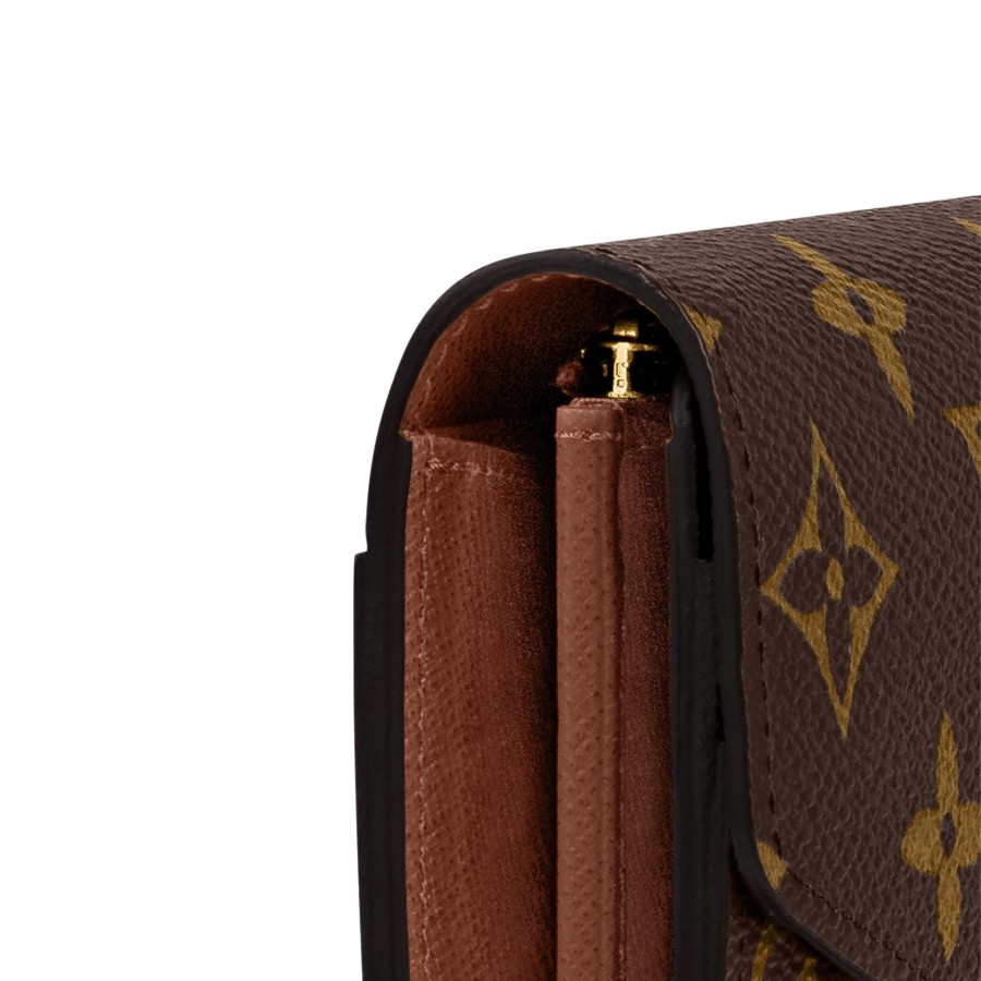 Women Louis Vuitton Long Wallets | Sarah Wallet Brown