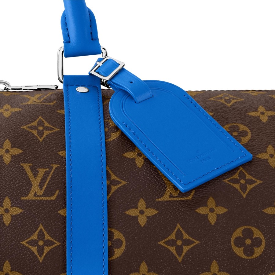 Women Louis Vuitton Travel Bags | Keepall Bandouliere 50 Blue