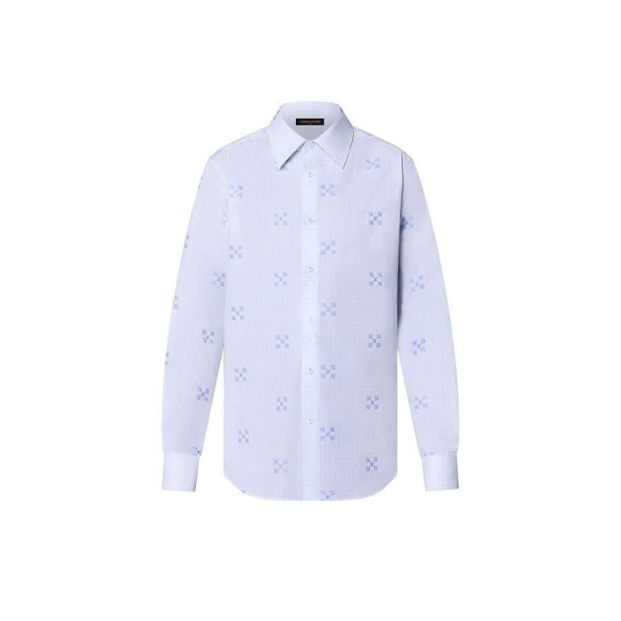 Men Louis Vuitton Shirts | Cotton Long-Sleeved Slim Shirt