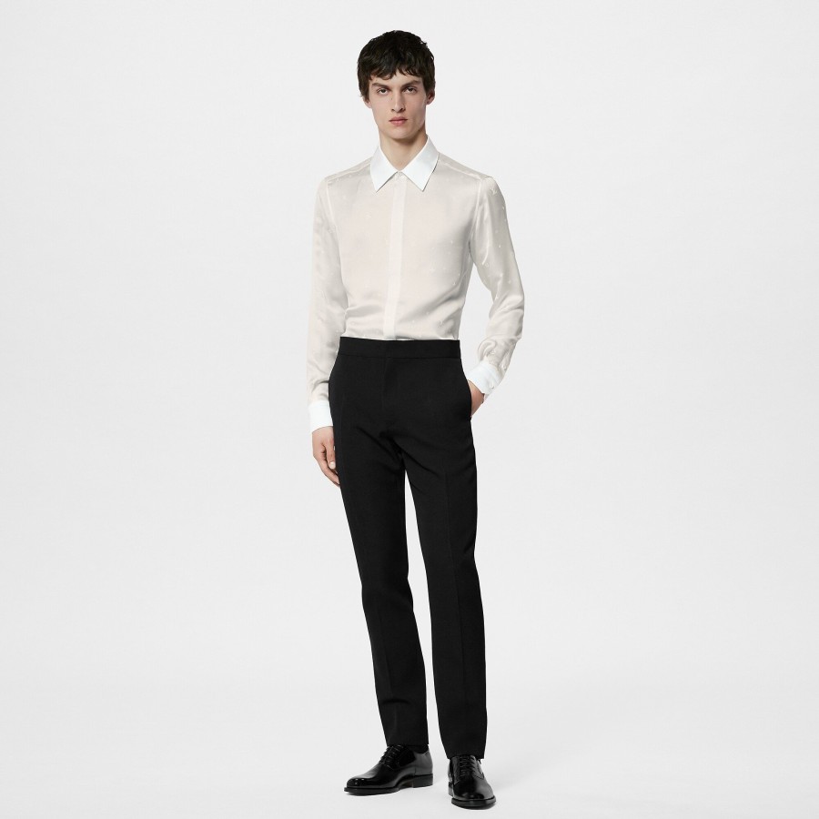 Men Louis Vuitton Pants | Wool Tuxedo Cigarette Pants