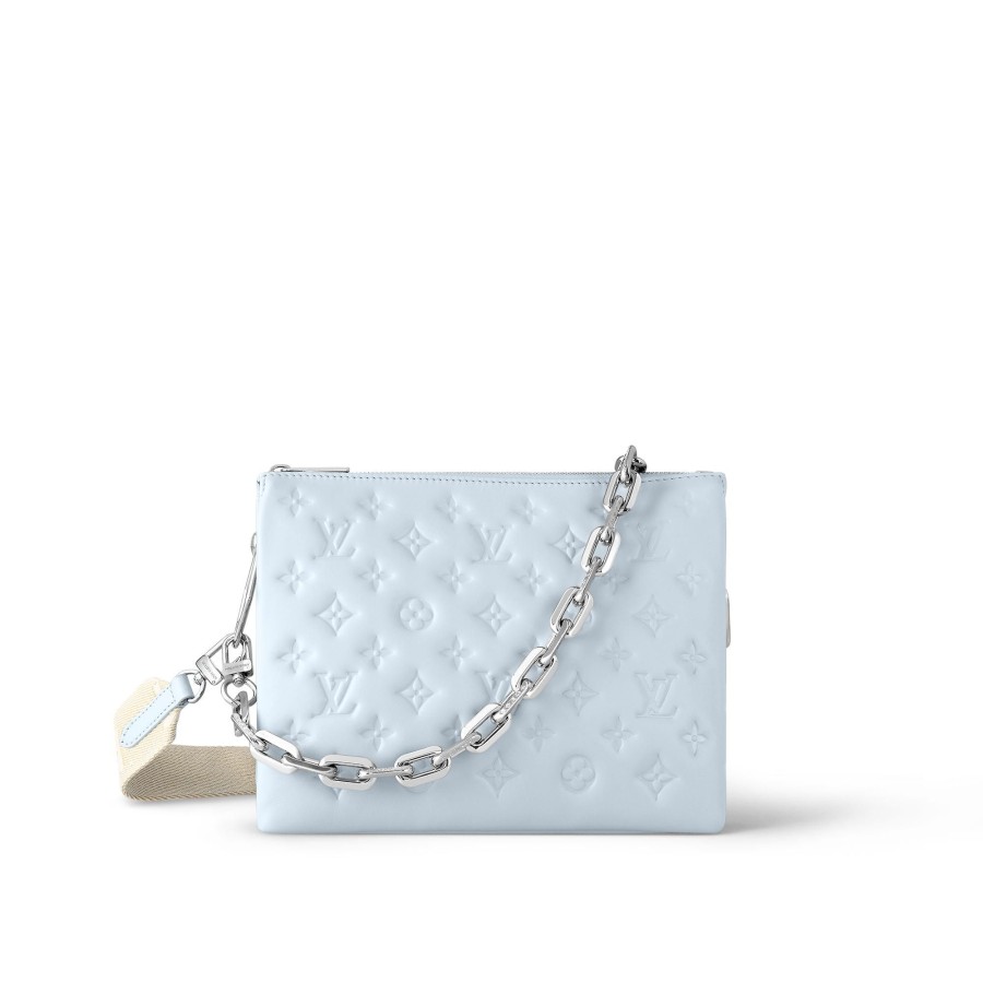 Women Louis Vuitton Leather Bags | Coussin Pm Blue Glacier