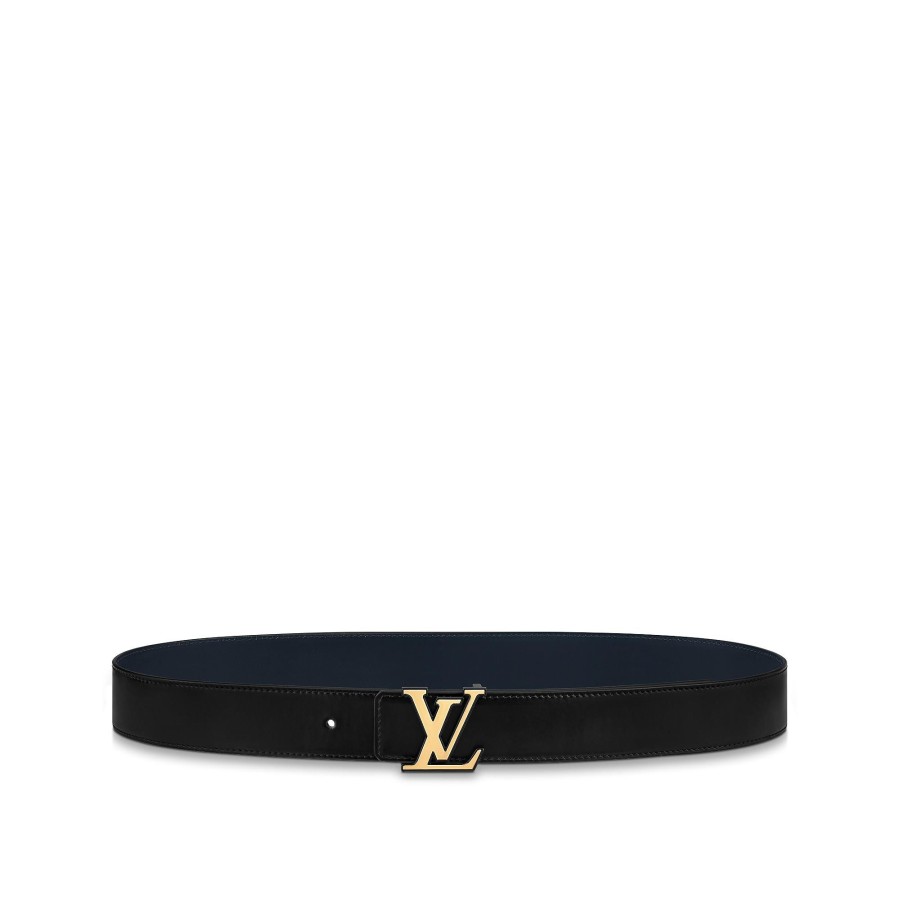 Men Louis Vuitton Belts | Lv Mirror 35Mm Reversible Belt