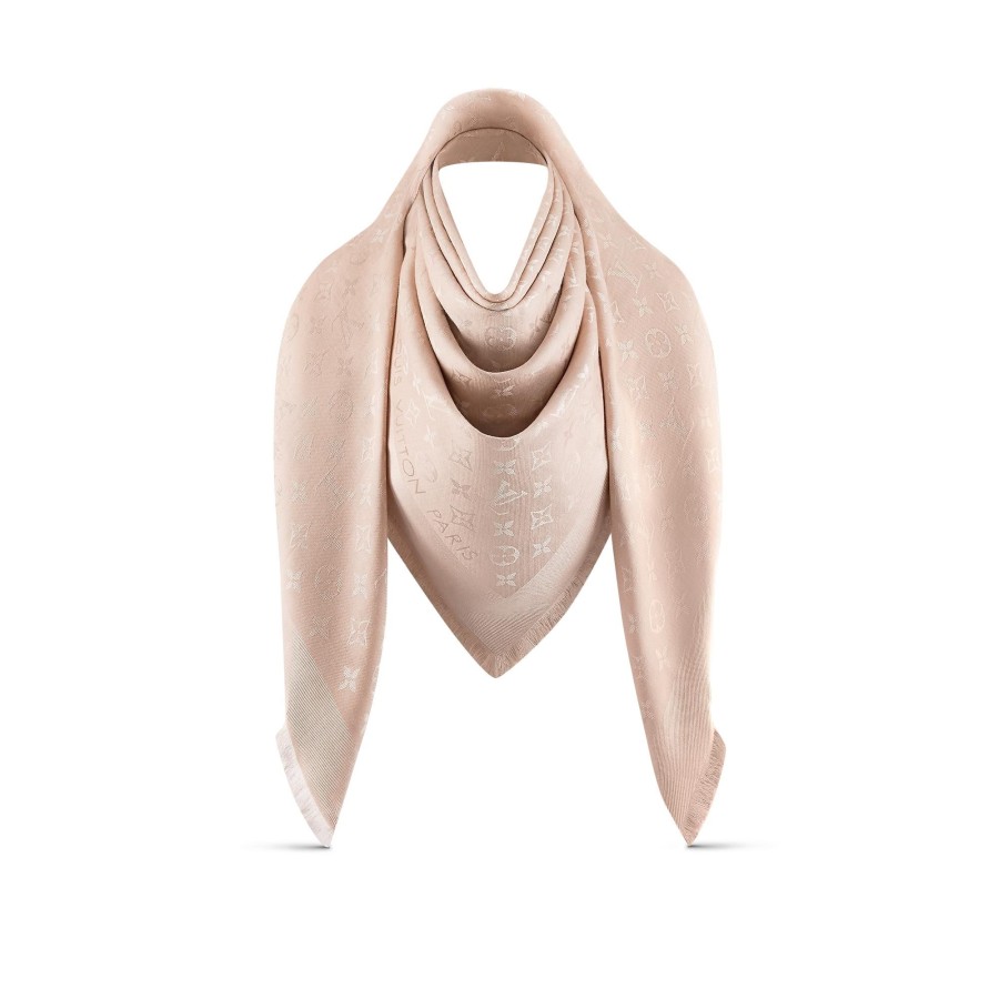 Women Louis Vuitton Shawls And Stoles | Monogram Classic Shawl Ecru