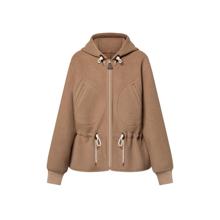 Women Louis Vuitton Coats And Jackets | Double Face Hooded Jacket