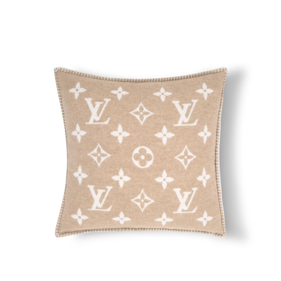 Women Louis Vuitton Home Textiles | Neo Monogram Cushion Beige