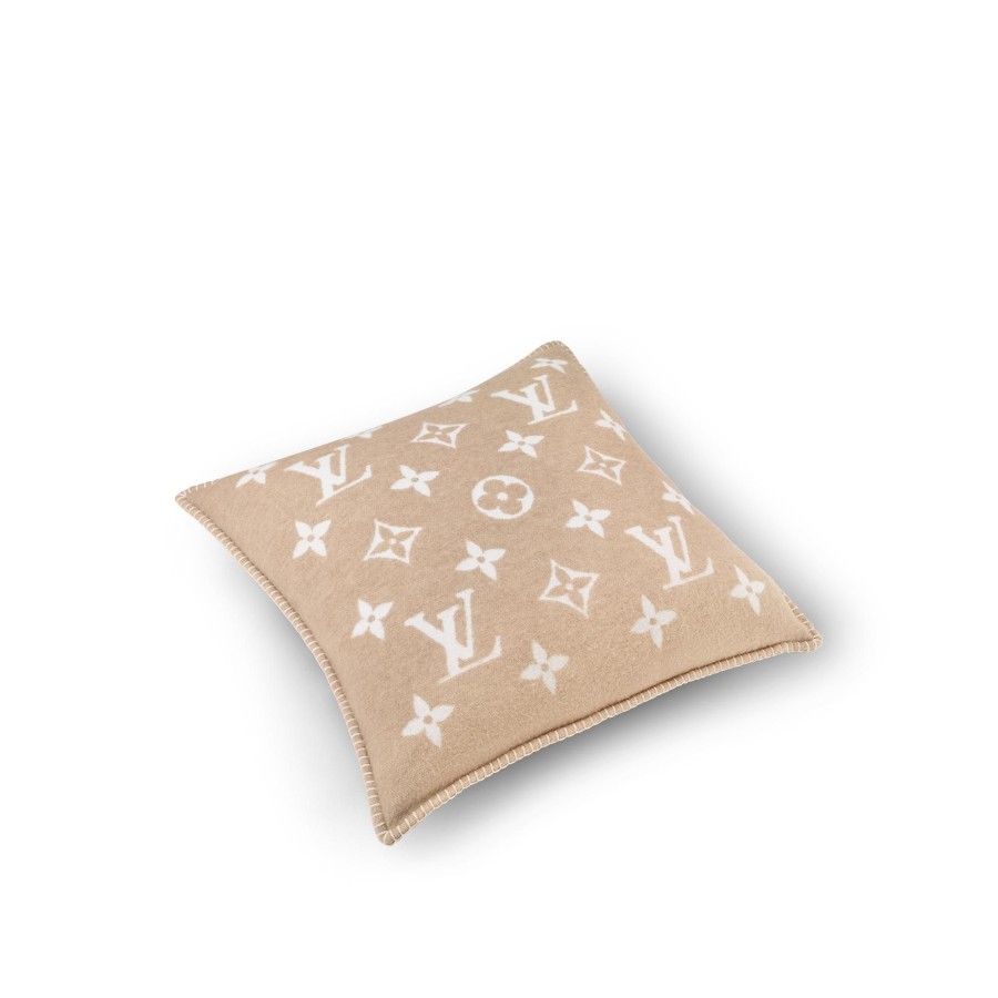 Women Louis Vuitton Home Textiles | Neo Monogram Cushion Beige