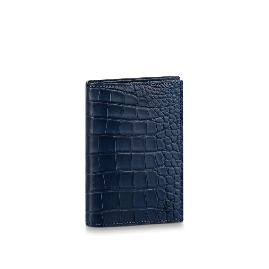 Men Louis Vuitton Travel Accessories | Passport Cover Navy