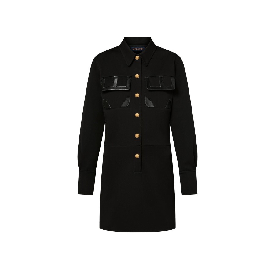 Women Louis Vuitton Dresses | Technical Gabardine Shirt Dress