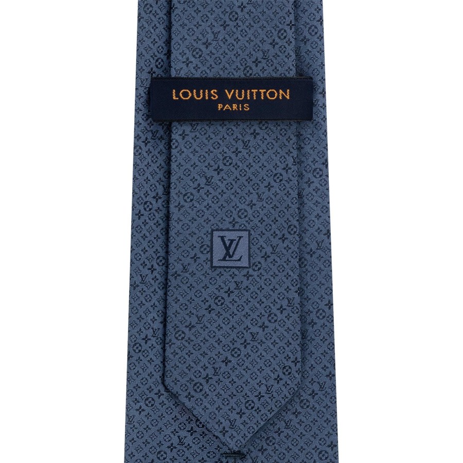 Men Louis Vuitton Ties And Pocket Squares | Monogram Discrete Tie