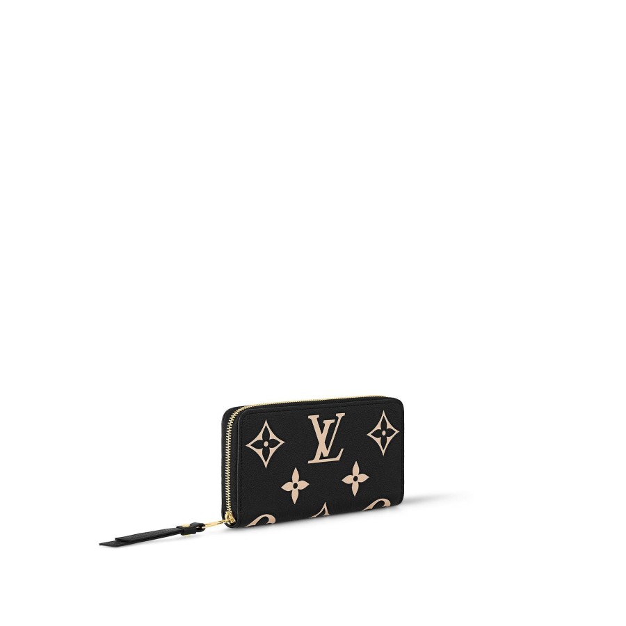 Women Louis Vuitton Long Wallets | Zippy Wallet Black/Beige