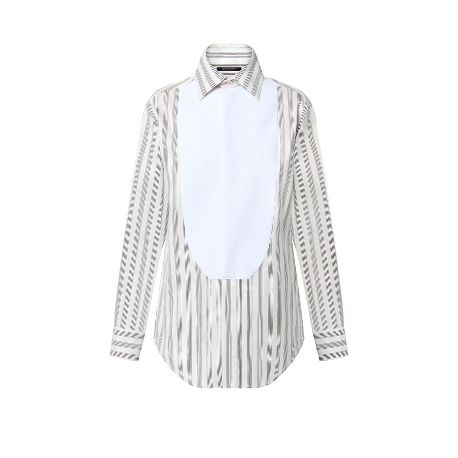 Women Louis Vuitton Tops | Striped Bib Shirt