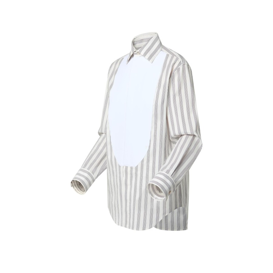 Women Louis Vuitton Tops | Striped Bib Shirt