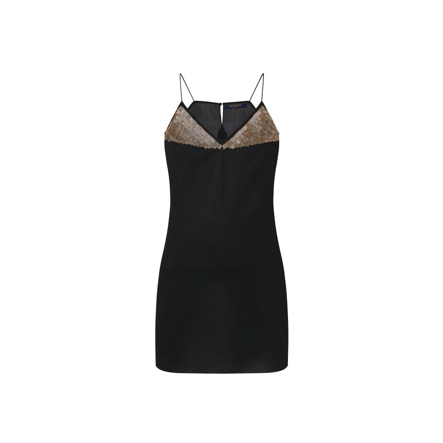 Women Louis Vuitton Dresses | Bead Embroidery Slip Dress