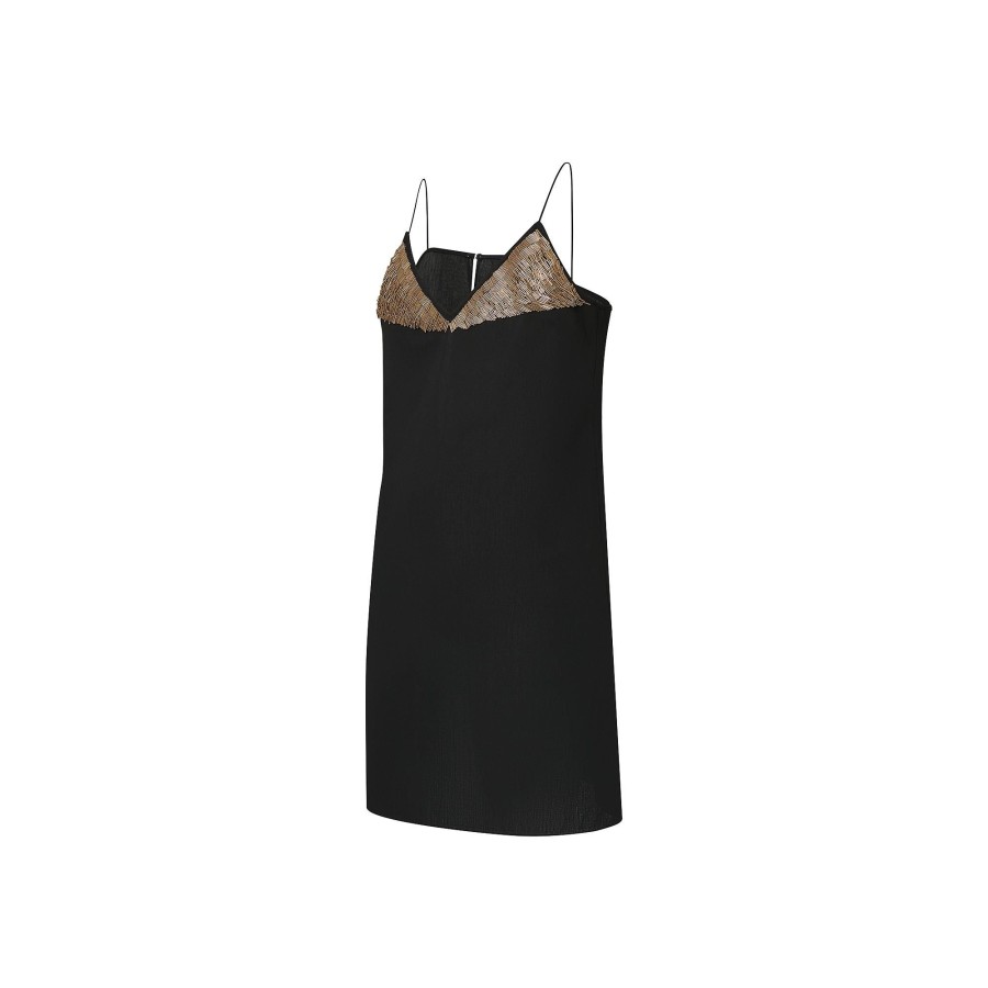 Women Louis Vuitton Dresses | Bead Embroidery Slip Dress