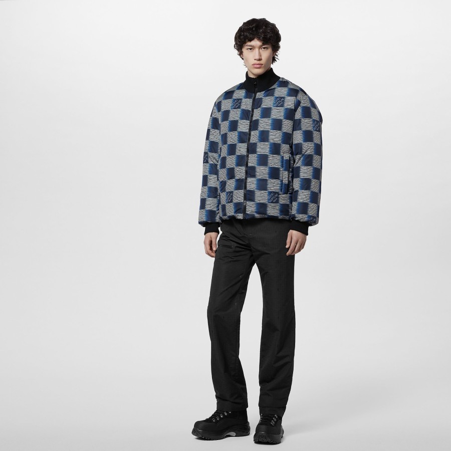 Men Louis Vuitton Coats And Outerwear | Damier Reversible Down Blouson