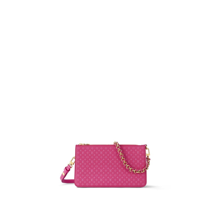 Women Louis Vuitton Chain Wallets | Lexington Pouch Rose