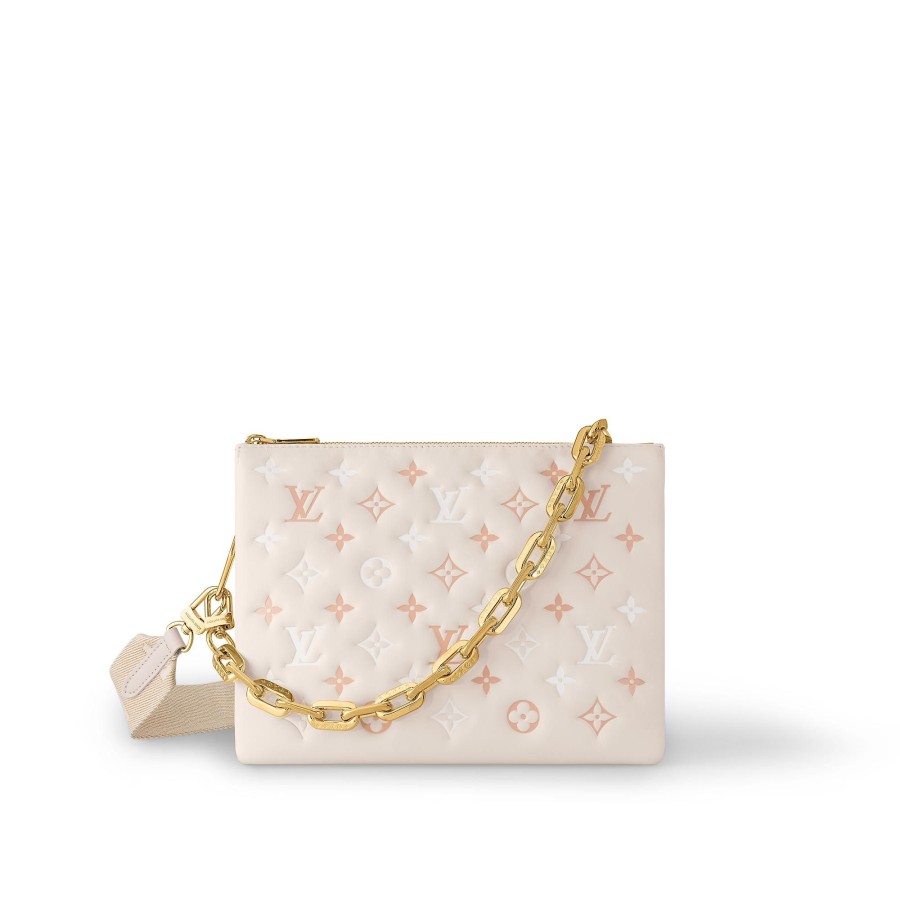 Women Louis Vuitton Shoulder And Cross Body Bags | Coussin Pm Cream