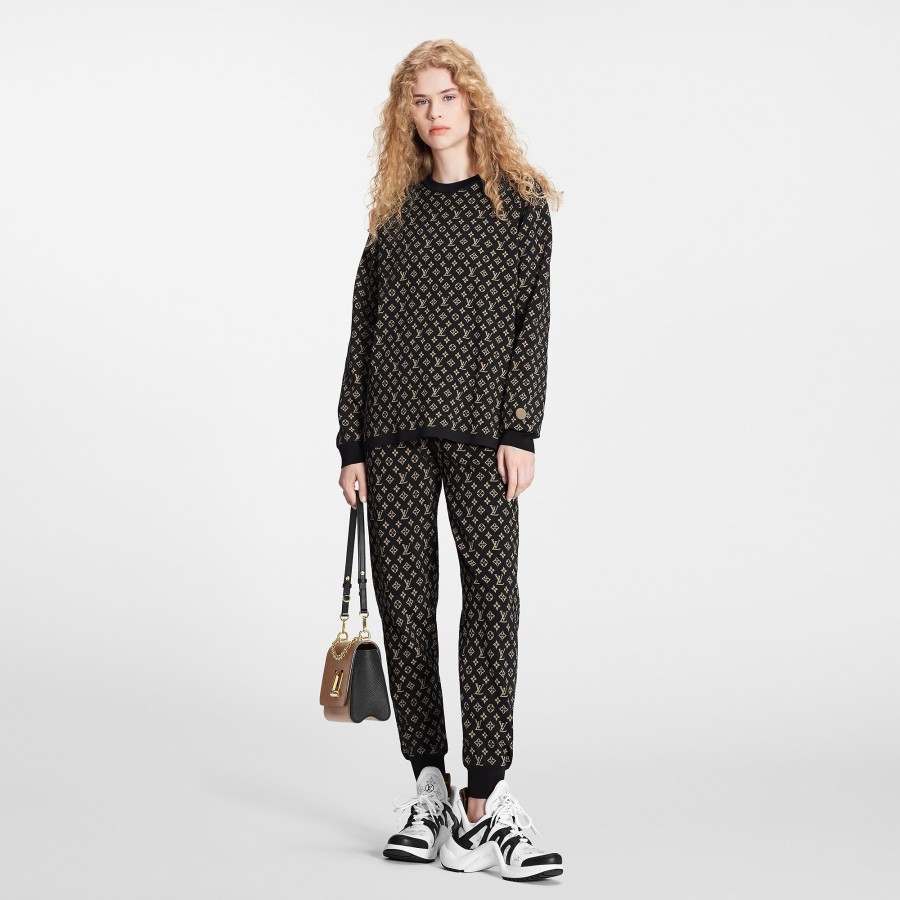 Women Louis Vuitton Knitwear | Monogram Jacquard Pullover