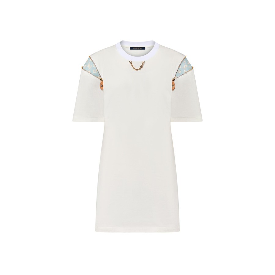 Women Louis Vuitton Dresses | Zipper Sleeve T-Shirt Dress