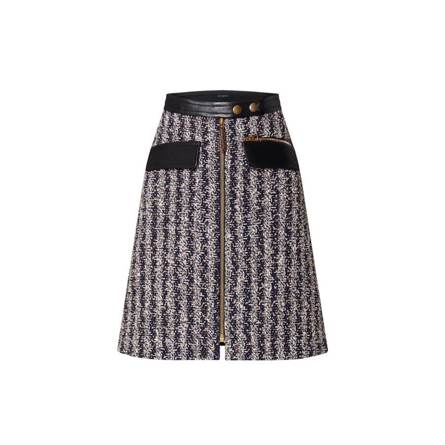 Women Louis Vuitton Skirts And Shorts | Lurex Tweed Front Skirt