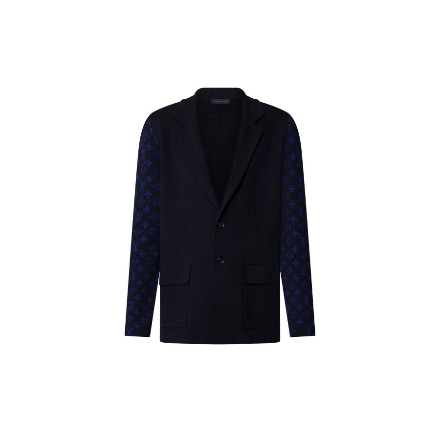 Men Louis Vuitton Blazers And Jackets | Knit Wool Blazer