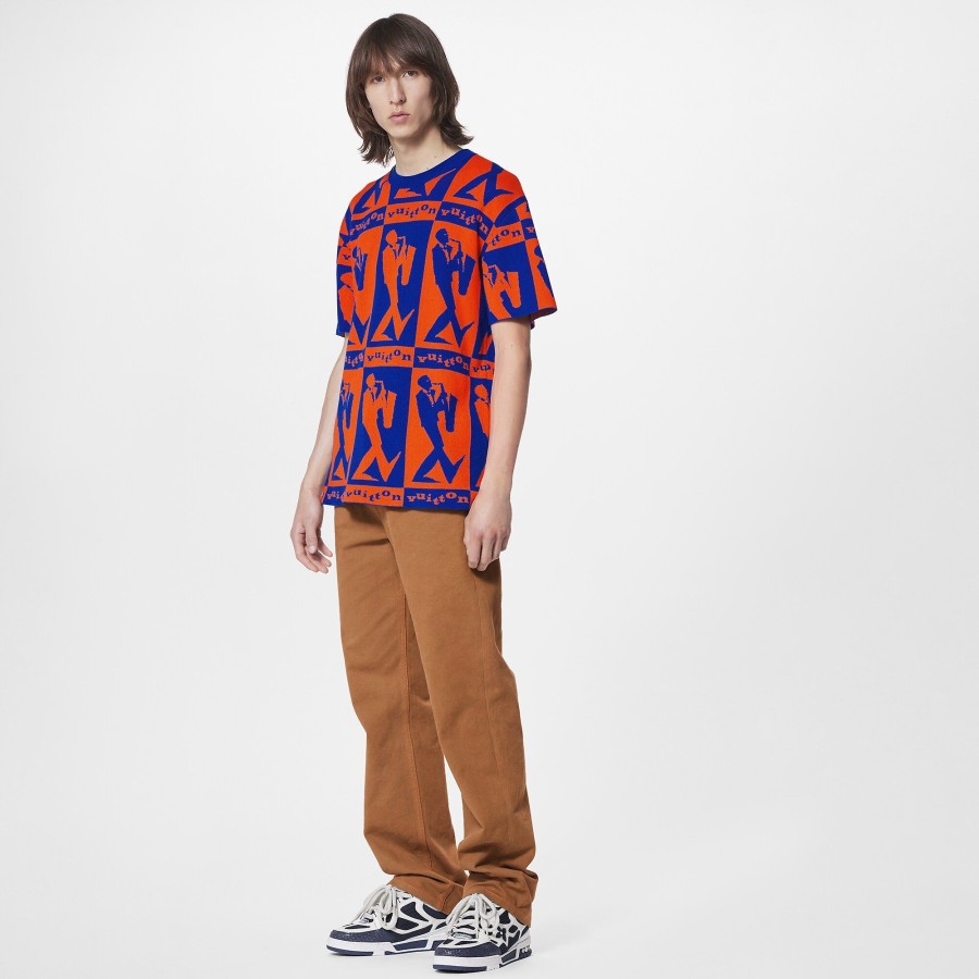 Men Louis Vuitton Knitwear And Sweatshirts | Lv Jazz Flyers Short-Sleeved Knitwear