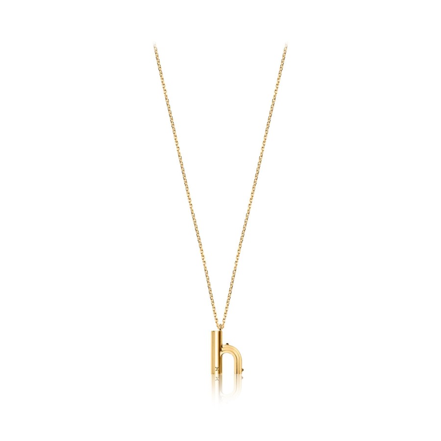 Women Louis Vuitton Necklaces And Pendants | Lv & Me Necklace, Letter H