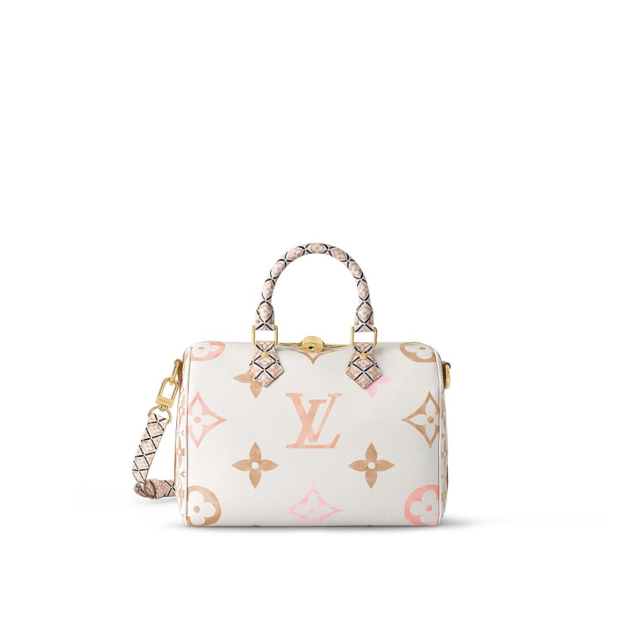 Women Louis Vuitton Shoulder And Cross Body Bags | Speedy Bandouliere 25 Beige