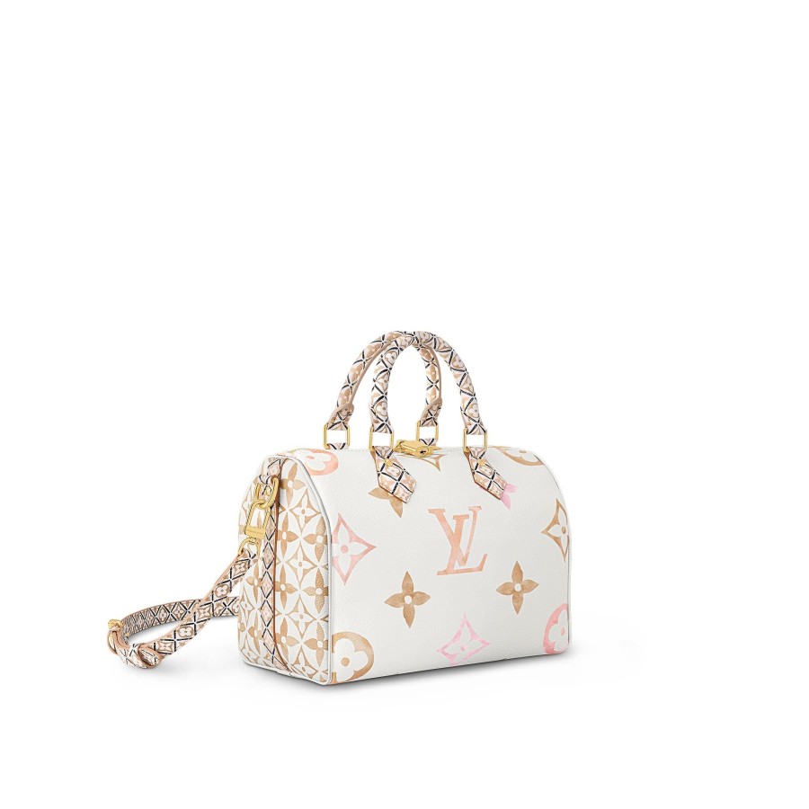 Women Louis Vuitton Shoulder And Cross Body Bags | Speedy Bandouliere 25 Beige