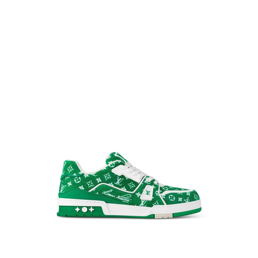 Men Louis Vuitton Sneakers | Lv Trainer Sneaker Green