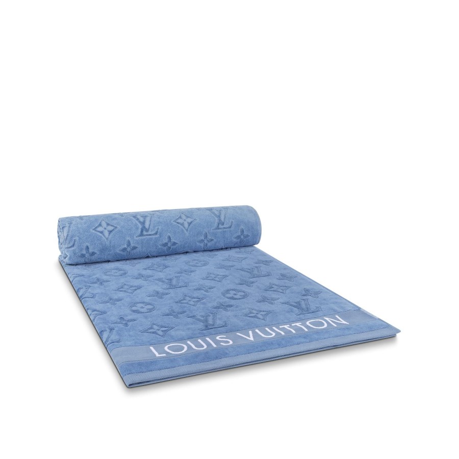 Men Louis Vuitton Home Textile | Lvacation Beach Towel Grey Blue