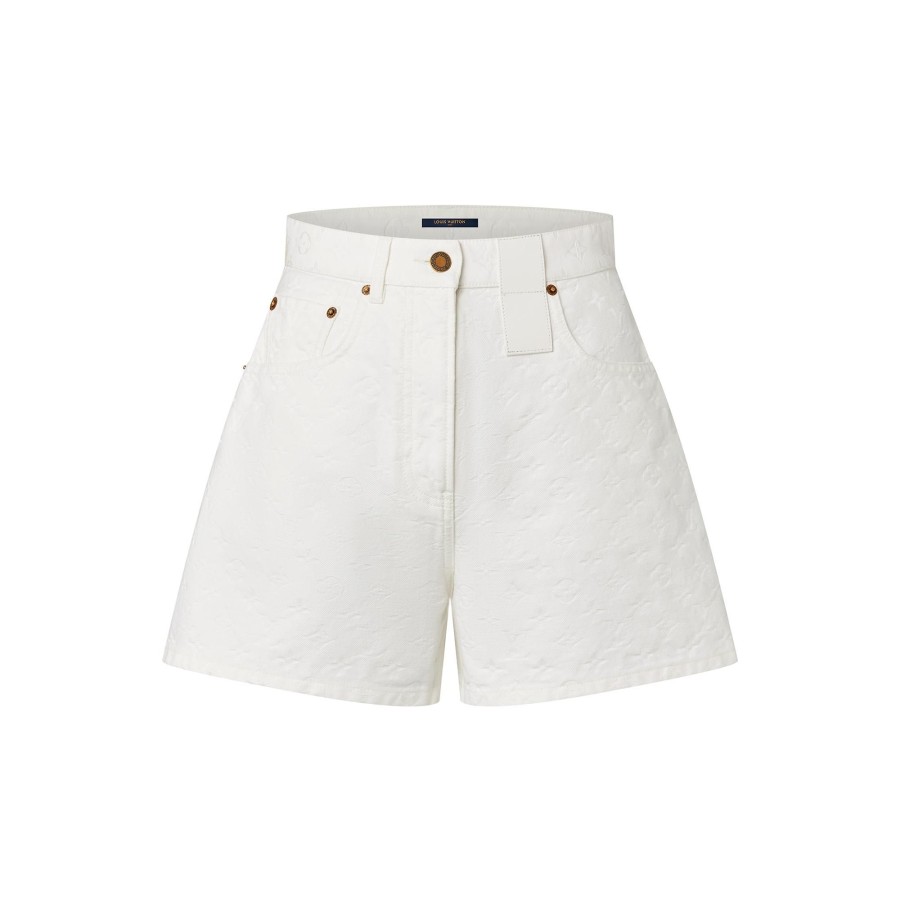 Women Louis Vuitton Skirts And Shorts | Monogram Jacquard Denim Shorts