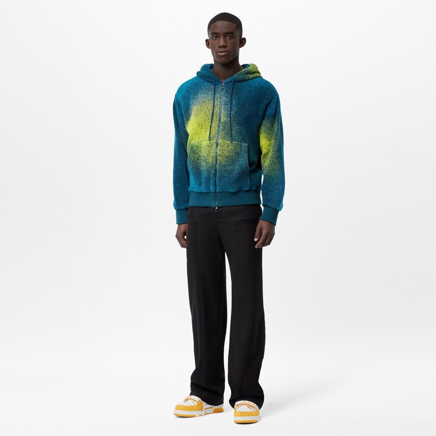 Men Louis Vuitton Knitwear And Sweatshirts | Embroidered Zip Through Hoodie