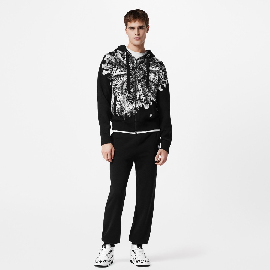 Men Louis Vuitton Knitwear And Sweatshirts | Lv X Yk Psychedelic Flower Zipped Hoodie